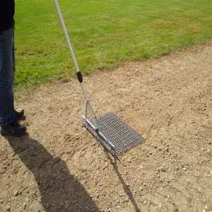 Lightweight Expanded Mesh Square Drag Mop With Cutting & Welding Dual-Use for Gravel Dirt Soil Grading thumbnail-1