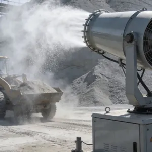 100-meter Large-scale Fog Cannon, Port Coal Terminal, Remote Dust Suppression Spray Device for Bulk Material Handling thumbnail-2
