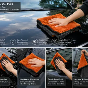 1400GSM Twisted Loop Microfiber Towels for Superior Car Care thumbnail-1