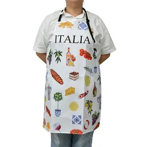 Custom Full Print Logo Apron Custom Promotion Aprons Cheap Kitchen Cooking Apron thumbnail-3