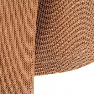 Men’s Brown Regular Fit Polo Shirt 250 GSM 100% Polyester Fake Cotton Sweater Jacquard thumbnail-4