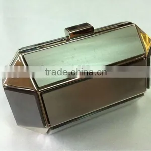 China Factory Wholesales Amber Resin Evening Lady Purse thumbnail-1