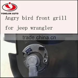 Auto Spare Parts Angry Front Grille 4x4 Offroad Bird Grill for Jeep Wrangler thumbnail-5