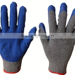 Latex Coated Cotton Glove/black Latex Gloves thumbnail-1