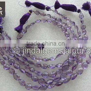 Natural Amethyst Faceted Pear Long Drilled in Bulk thumbnail-1