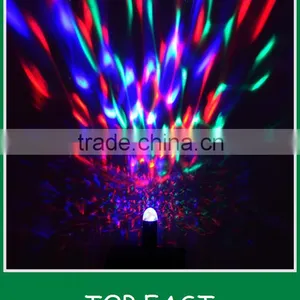 Hot Selling RGB Full Color 3W E27 LED Bulb Crystal Auto Rotating Stage Effect DJ Lamp Light Bulb Stage Lighting Quality Choice thumbnail-5