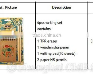 Eco Back to School Stationary With Ruler Pencil Eraser Sharpener and Notebook thumbnail-4