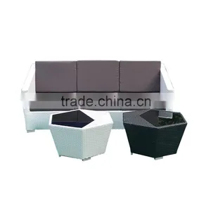Furniture Slipcovers For Rattan Furniture Creative Geometry Modern White Rattan Outdoor Furniture Quality Choice thumbnail-4