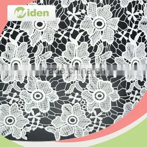 Free Sample Available 100%milkypolyester Water-soluble Guipure Lace Fabric thumbnail-1
