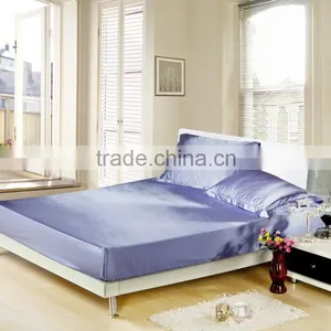 Cheap Wholesale Soft Silk Bed Covers, Fitted Sheet, Silk Mattress Protector thumbnail-2