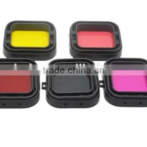 SNAP-ON DIVE HOUSING LENS COLOR FILTER FOR HD HERO 4 HERO 3+ GOPRO thumbnail-1