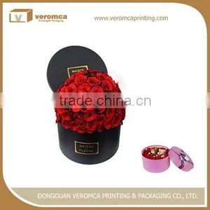 China Supplier Decorative Different Shaped Boxes Printed Rose Flower Box thumbnail-1
