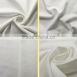 Wholesale Weft Knitted Full-dull Cotton-like Polyester Spandex Plain Sports Wear Fabric thumbnail-5
