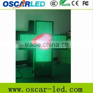 2015 Hot Seller LED Pharmacy Cross Sign/IP66 3D Led Cross by Wireless Control thumbnail-1