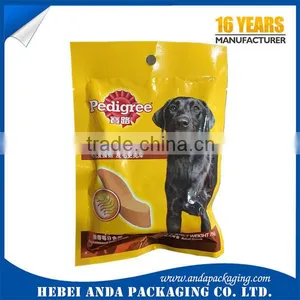 Printing Stand up Plastic Dog Food Snack Packaging Bag/ Vacuum Plastic Bags for Pet Food thumbnail-4