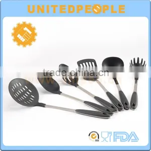 Stainless Steel Handle 6 Piece Nylon Kitchen Utensil Set thumbnail-1