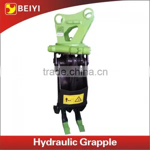 BEIYI Hydraulic Rotary Log Grapple, Log Grapple for Excavator Spare Parts Supplier's Choice thumbnail-4