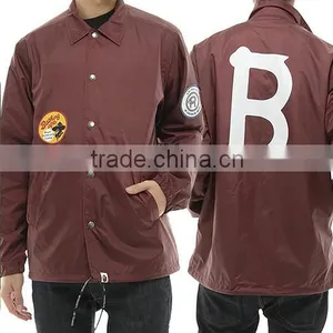 Custom Made Nylon Fabric Coaches Jackets, Custom Satin Fabric Coaches Jackets, Cuatom Taslan Fabric Coaches Jackets thumbnail-1