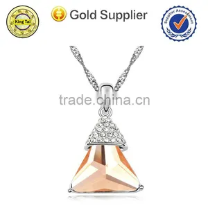 High Quality Jewelry Rhinestone Silver Necklace thumbnail-2