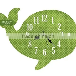 2015 Newest Whale Style Wooden Wall Clock thumbnail-2