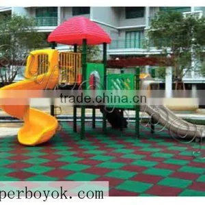 Rubber Playground Outdoor Play Area Mats 1-16F thumbnail-1
