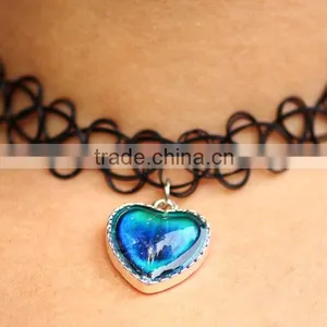 2016 New Fashion Gift Color Change Mood Heart Pendant Necklace for Wholesale Supplier's Choice thumbnail-6