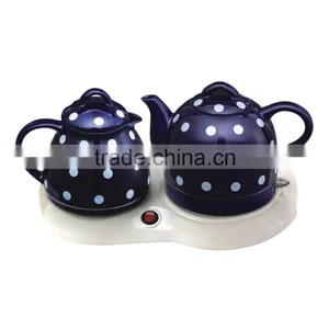 OEM 1.0L Small Design Ceramic Kettle High Quanlity Personalized Ceramic Tea Pots thumbnail-1