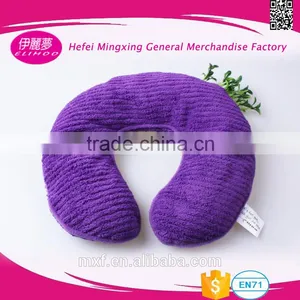 Microwaveable Heated Flax Seed and Lavender Massage U Shape Travel Heat Therapy Neck Pillows thumbnail-3