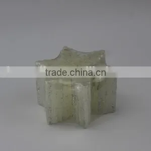 New Christmas Decoration Candle / Snow Flake Shaped Engraved Candle thumbnail-1