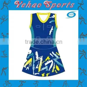 Lovely Sublimation Factory Made Netball Dress Hot Sale thumbnail-2