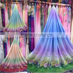 NO MOQ Digital Printed Polyester Fabric thumbnail-2