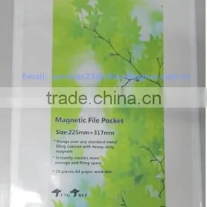 A4 Size Black Magnetic Document Holder , Convenient Replacement of the Insert Document thumbnail-1