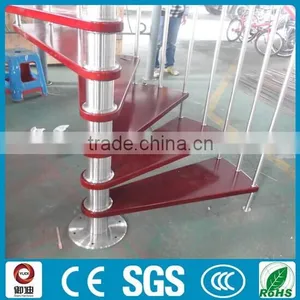 Indoor Stainless Steel Teak Staircase Designs---YUDI thumbnail-1