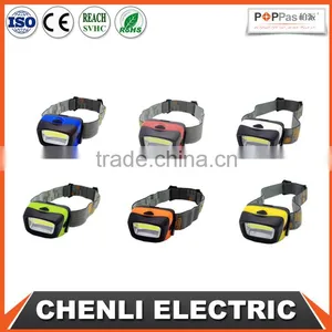 POPPAS T11 AAA Operated 3W COB High Outdoor Waterproof Running Camping Walking Headlight thumbnail-4