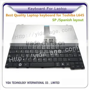 Best Quality Laptop Keyboard for Toshiba L645 C645 C640 C600 With Spanish Layout thumbnail-1