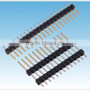 Pitch :2.54mm Pin Header Single Row S.M.T Straight Dip Type thumbnail-1