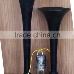 12V/24V Car Electric Air Horn Car Modified Horn Black thumbnail-2