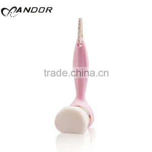New Pink Portable Synthetic Hair Pulm Blossom Facial Cleaning Brush thumbnail-5