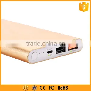 CE FCC ROHS Metal Materail Thin10000mah Qc3.0 Power Bank With Custom Logo thumbnail-1