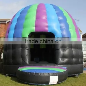 Inflatable Disco Dome Bounce Castle Bouncer Round Disco House Quality Choice thumbnail-1