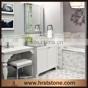 Hexagon Bianco White Carrara Marble Mosaic thumbnail-3