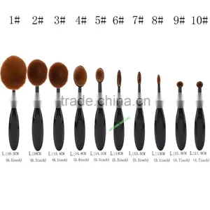 New Products 2016 10 Pcs Soft Oval Makeup Brush, Professional Cosmetic Makeup Brush Set Online Shopping Quality Choice thumbnail-6