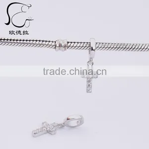 925 Silver Radian Cross Charm Pendant Jewelry thumbnail-5