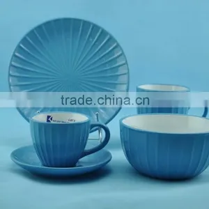 2015 Newly Designed Stoneware Stripe Pattern Dinnerset thumbnail-4