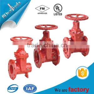 3 6 Inch ANSI AWWA C515 C509 FM UL OS&Y Flanged Rising Stem Gate Valve thumbnail-4