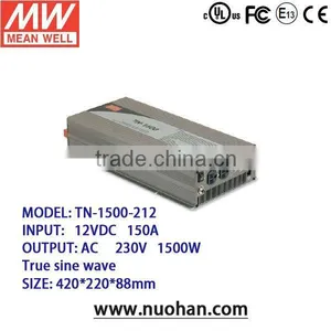 Mean Well TN-1500-212 1500W True Sine Wave Inverter With Solar Charger Solar Grid Inverter thumbnail-1
