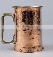 High Quality Solid Copper Bar Mug ,Copper Drinking, Copper Mug, Moscow Mule Copper Mugs, Solid Copper Mug, Hammered Raiser thumbnail-1