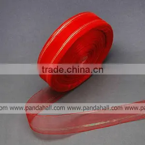 Glitter Organza Ribbon for Christmas(ORIB-Q009-1) thumbnail-1
