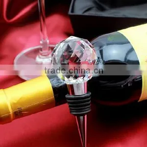 Bottle Decorative Transparent Crystal Ball Wine Stopper thumbnail-1