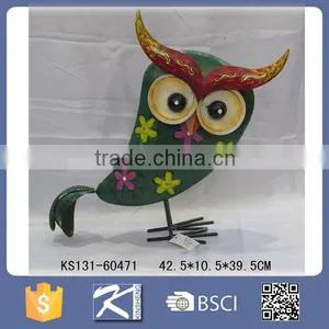 Wholesale Metal Owl Shaped Ornaments for Garden Decoration thumbnail-1